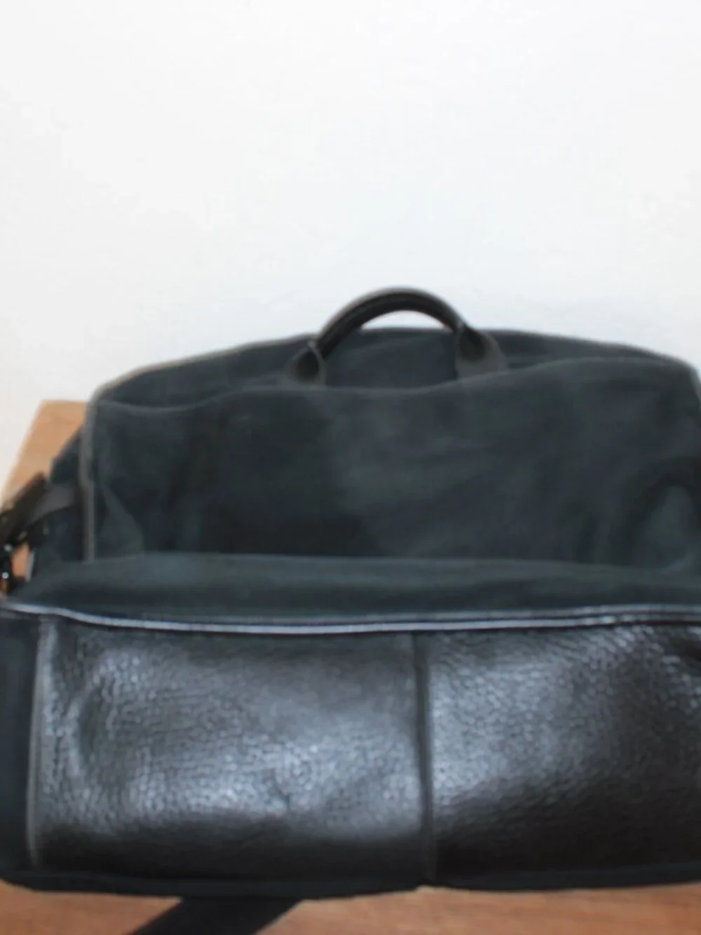 Coach Black Canvas & Leather Briefcase Messenger Bag